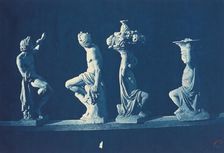 Four Statues, c. 1868. Creator: Adolphe Terris