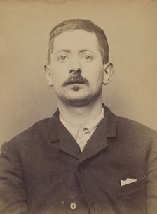 Fournier. émile, Christophe. 26 ans, né à St-Martial (Creuse). Serrurier. Vol. 13/3/94., 1894. Creator: Alphonse Bertillon