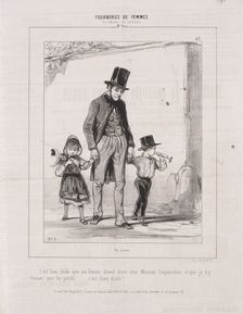 Fourberies de Femmes: En matière de sentiment, 1842. Creator: Paul Gavarni (French, 1804-1866)