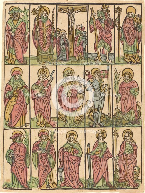 Fourteen Auxiliary Saints, c. 1500. Creator: Unknown.