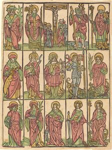 Fourteen Auxiliary Saints, c. 1500. Creator: Unknown