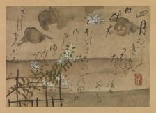 "Fourth Month" from Fujiwara no Teika’s "Birds and Flowers of the Twelve Months" , 1743. Creator: Ogata Kenzan