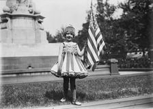 Fourth of July - Child As Liberty 1916. Creator: Harris & Ewing