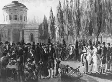Fourth of July in Centre Square, Philadelphia, 1811-ca.1813. Creator: Pavel Petrovic Svin'in