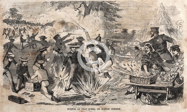 Fourth of July Scene, on Boston Common, 1859. Creator: Winslow Homer (American, 1836-1910).
