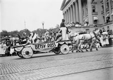 Fourth of July Parades - Float: Betsy Ross 1916. Creator: Harris & Ewing