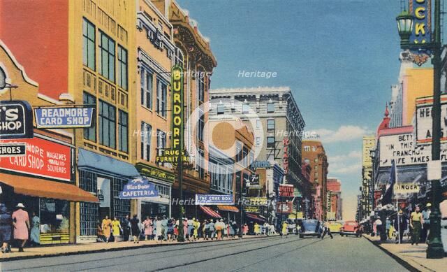 'Fourth Ave., Looking North', 1942. Artist: Caufield & Shook.