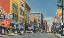 Fourth Ave., Looking North 1942. Artist: Caufield & Shook