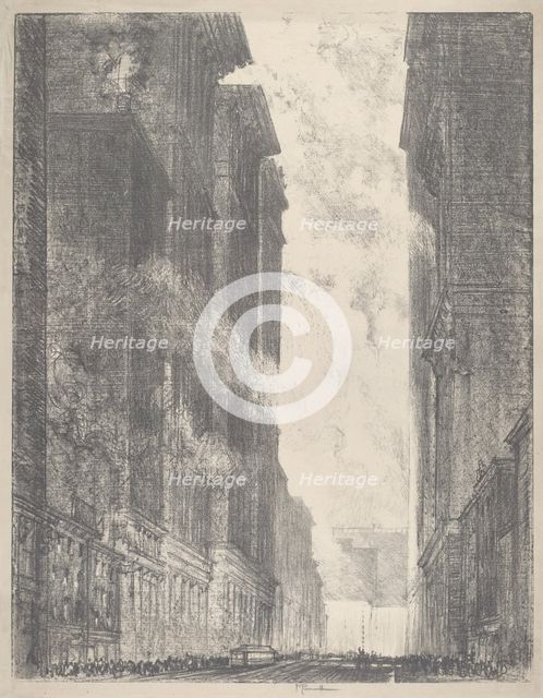 Fourth Avenue, 1910. Creator: Joseph Pennell.