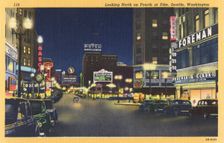 Fourth Avenue and Pike Street, Seattle, Washington, USA, 1942