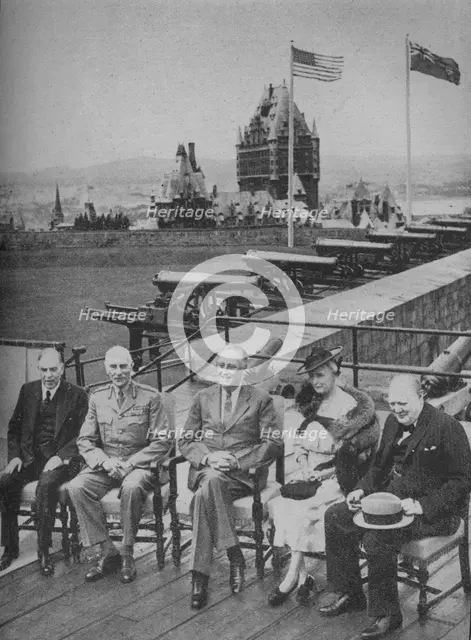 'Fourth Churchill-Roosevelt Conference', 1943-44. Artist: Unknown.