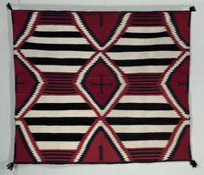 Fourth-Phase Chief Blanket Style Rug, c. 1900. Creator: Unknown