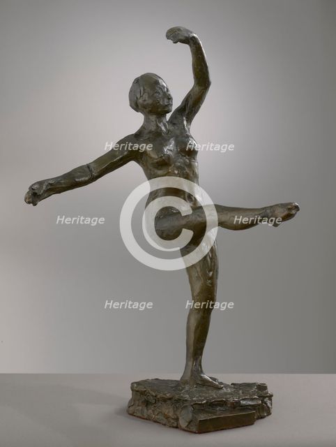 Fourth Position Front, On The Left Leg, modeled c1880s, cast 1919-21. Creator: Edgar Degas.