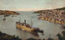 Fowey from Hall Walk c1930