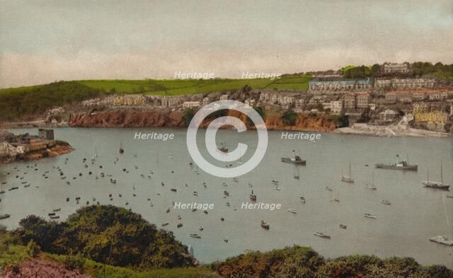 'Fowey from Polruan, c1930. Artist: Unknown.