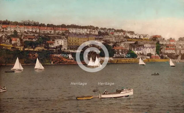 'Fowey from Polruan', c1930. Artist: Unknown.