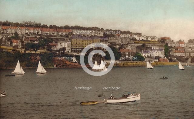 'Fowey from Polruan', c1930. Artist: Unknown.