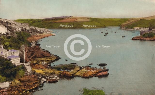 'Fowey Harbour from the Castle', c1930. Artist: Unknown.