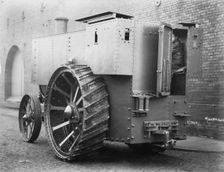 Fowler armoured traction engine. Creator: Unknown