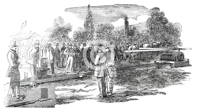 Fowler's New Subsoil Draining Plough, 1850. Creator: Unknown.