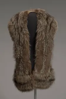 Fox fur stole designed by Lustick Furriers from Mae's Millinery Shop, 1941-1994. Creator: Lustick Furriers