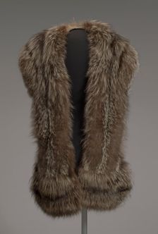 Fox fur stole designed by Lustick Furriers from Mae's Millinery Shop, 1941-1994. Creator: Lustick Furriers
