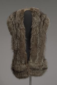 Fox fur stole designed by Lustick Furriers from Mae's Millinery Shop, 1941-1994. Creator: Lustick Furriers