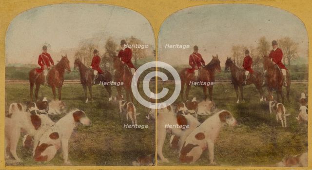 Fox hunt, about 1860. Creator: Unknown.