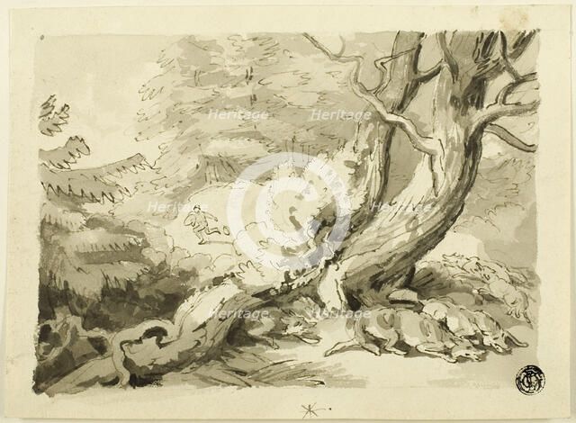 Fox Hunt, n.d. Creator: Samuel Howitt.