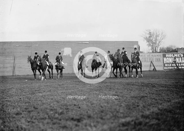 Fox Hunters In National Capital Horse Show, 1911. Creator: Harris & Ewing.
