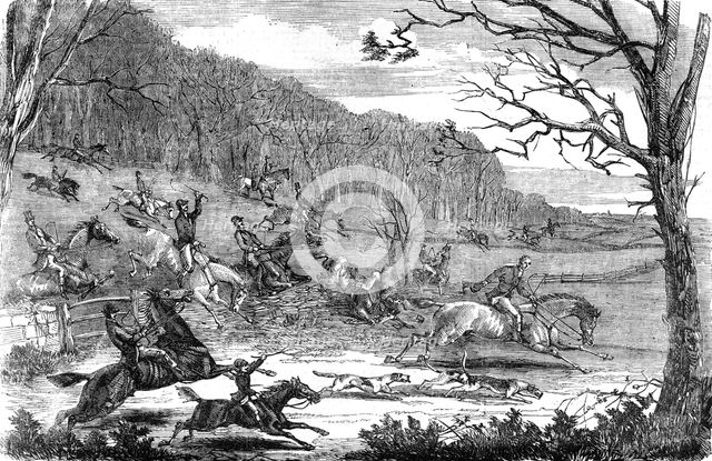 Fox-hunting, 1854. Creator: Unknown.