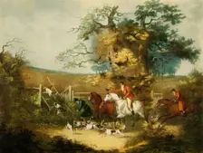 Fox Hunting 1806, (1944). Creator: Richard Gilson Reeve