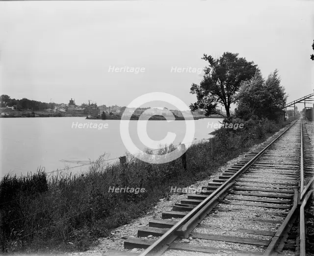 Fox River near Batavia, Ill., between 1880 and 1899. Creator: Unknown.