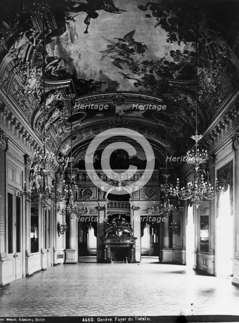 Foyer du Grand Theatre - Geneve. Creator: Unknown.