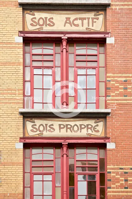 Foyer Schaerbeek, 53-59 Rue Victor Hugo, Brussels, Belgium, (1909) c2014-2017. Artist: Alan John Ainsworth.