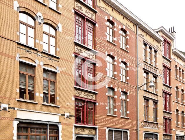 Foyer Schaerbeek, 53-59 Rue Victor Hugo, Brussels, Belgium, (1909) c2014-2017. Artist: Alan John Ainsworth.