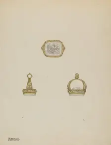 Fob Seal, c. 1937. Creator: Eliseo Rodriguez