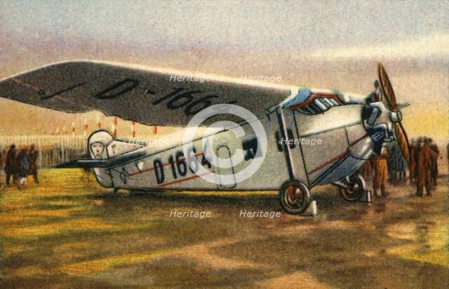 Focke-Wulf A28 Habicht plane, 1920s, (1932). Creator: Unknown.