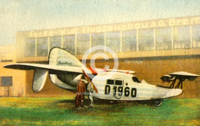 Focke-Wulf F19a Ente plane, 1920s, (1932). Creator: Unknown.