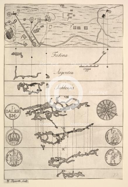 Fodina argentea Sahlensis - A Silver Mine at Sala - II (Aubry de La Mottraye's "Travels..., 1723-24. Creator: William Hogarth.