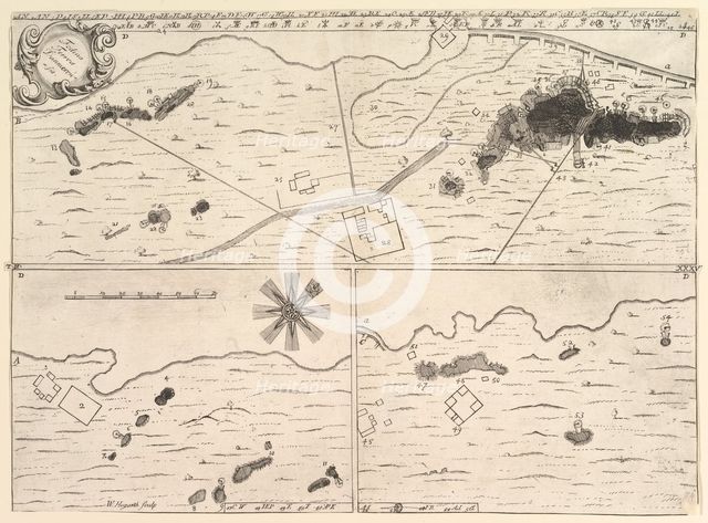 Fodina ferrea Danmorensis - A Danish Iron Mine (Aubry de La Mottraye's "Travels through..., 1723-24. Creator: William Hogarth.