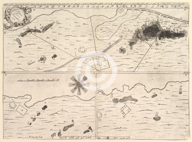 Fodina ferrea Danmorensis - A Danish Iron Mine (Aubry de La Mottraye's "Travels through..., 1723-24. Creator: William Hogarth.