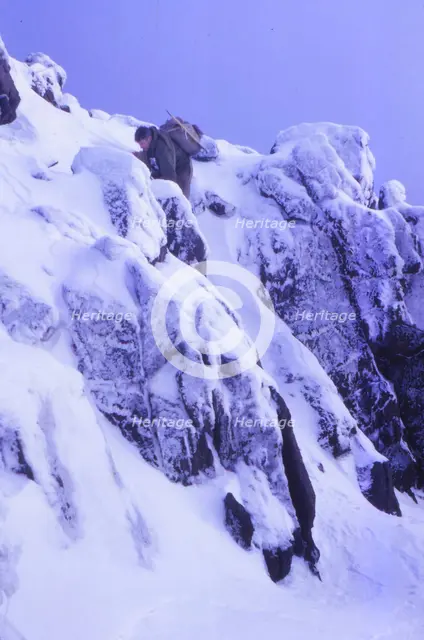 'Fog Crystals', or Hoar Frost rock formations, Cuillin Hills, Isle of Skye, Scotland, 20th century. Artist: CM Dixon.