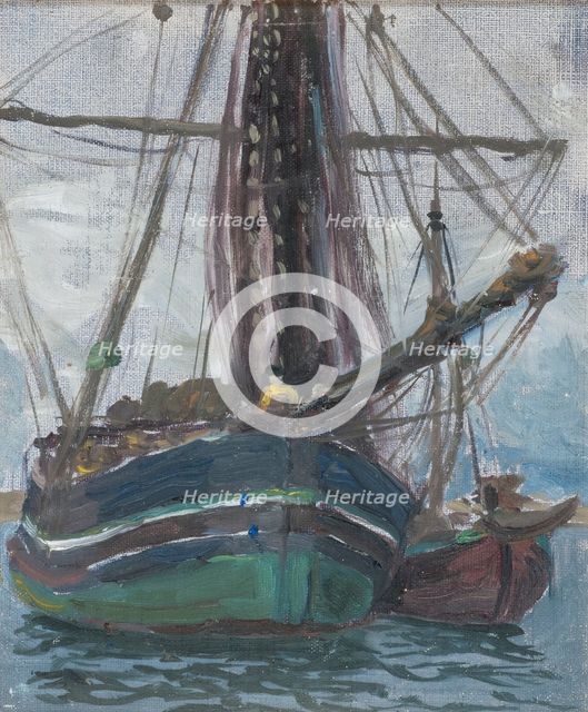 Fog Rising from the Sea. Study from Lofoten, 1907. Creator: Anna Katarina Boberg.