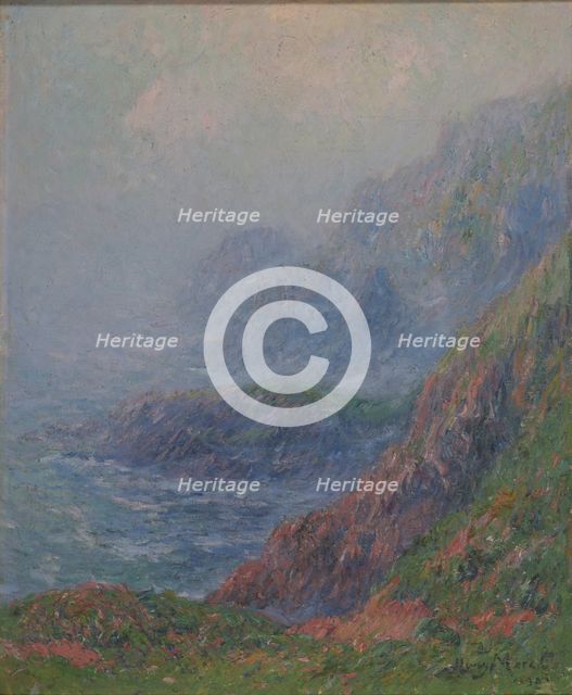 Foggy morning at Ouessant (Matinée brumeuse à Ouessant), 1901. Creator: Moret, Henry (1856-1913).