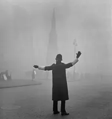 Foggy scene on the Strand, London, c1946-c1959. Artist: John Gay