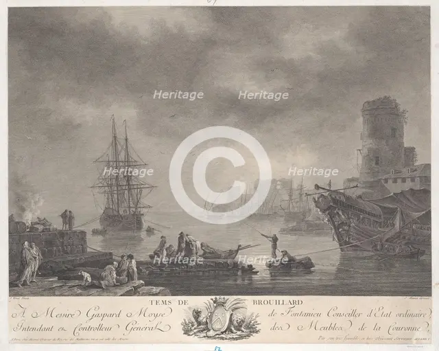 Foggy Weather, ca. 1767. Creator: Jacques Aliamet.