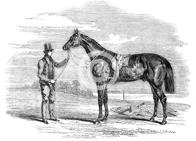 Foigh-a-Ballagh, the winner of the Great St. Leger..., 1844. Creator: Unknown.