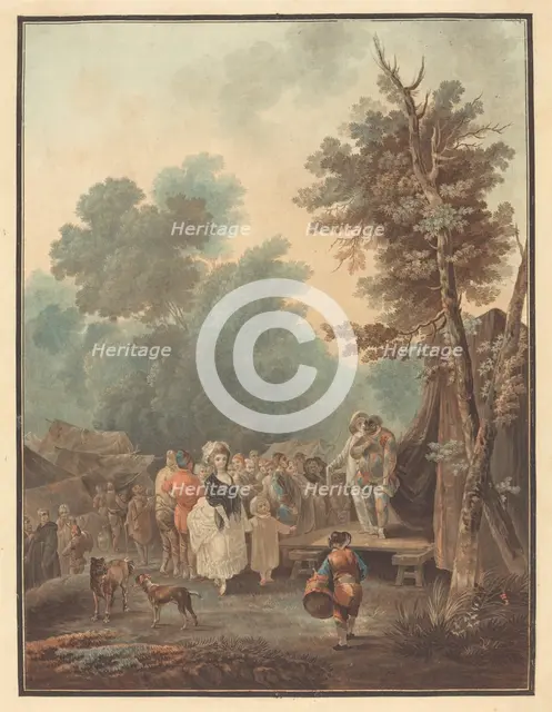Foire de Village, 1788. Creator: Charles-Melchior Descourtis.