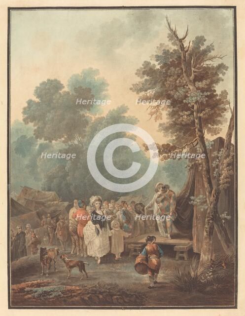 Foire de Village, 1788. Creator: Charles-Melchior Descourtis.